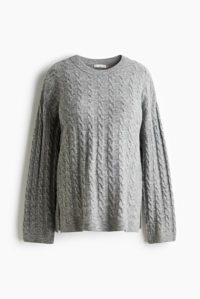 H&M MAMA Cable-Knit Sweater