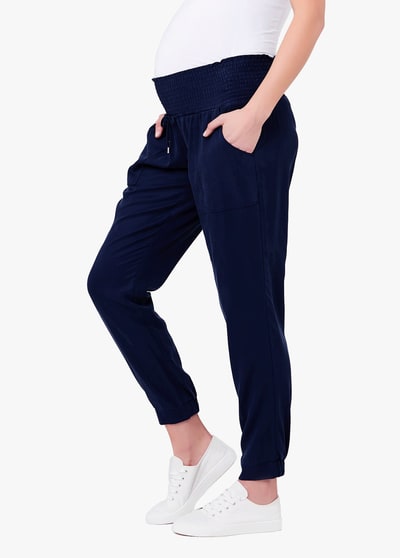 Ingrid & Isabel Ripe Maternity Tencel Off Duty Pant Navy