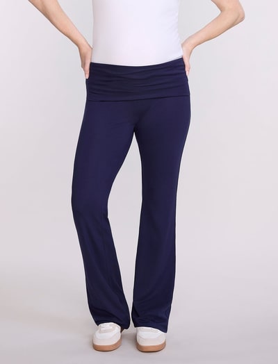 Motherhood Maternity Roll Over Waist Flare Legging