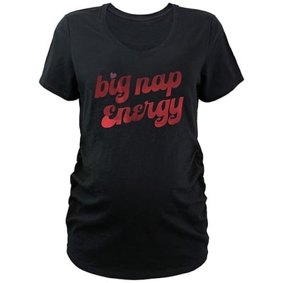 Kohl's Maternity Big Nap Energy V-Neck Graphic Tee