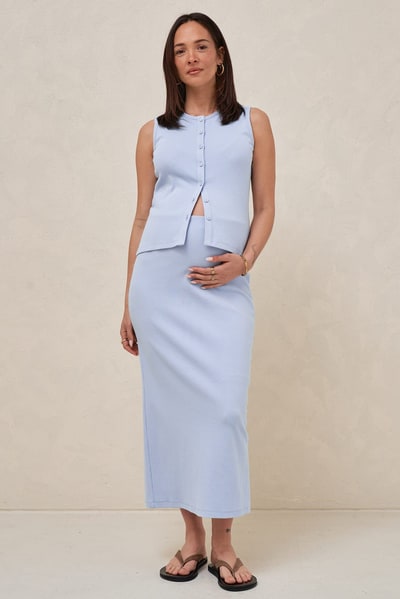 Bae the Label Storyline Midi Skirt - Cornflower