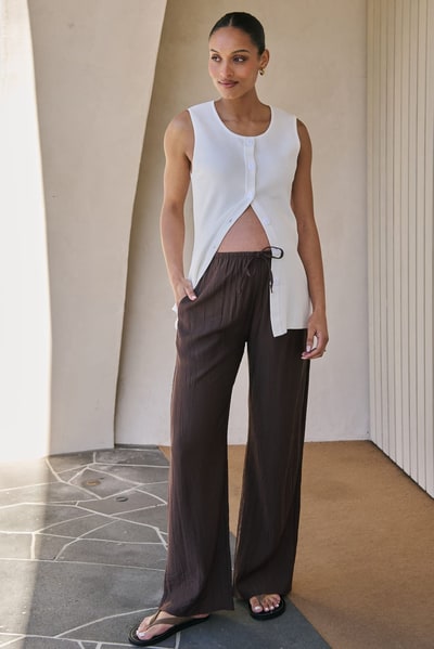 Bae the Label Sunday Best Button Vest - Ivory*