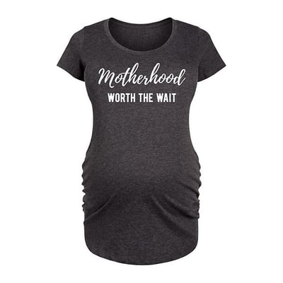 Kohl's Maternity Motherhood Worth The Wait Graphic Tee