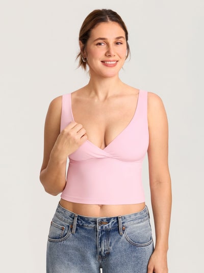 Momanda Natrelax® Crossover Nursing Crop Tank Top