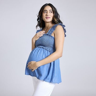 Kohl's Maternity Motherhood® Ruffle Back Detail Top