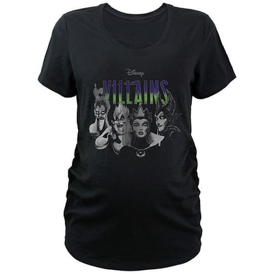 Kohl's Disney Villains Fab Four Maternity V-Neck Graphic Tee