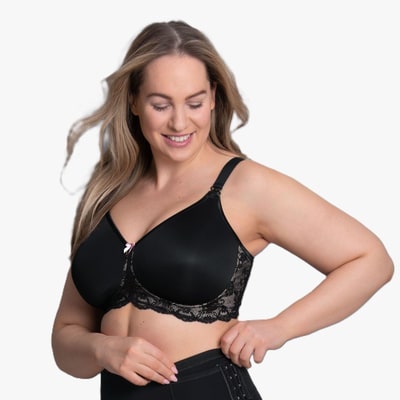 Special Addition Miss Lovely Molded Cup Nursing Bra in Black