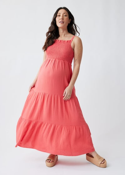 Ingrid & Isabel The Smocked Maternity Maxi Dress