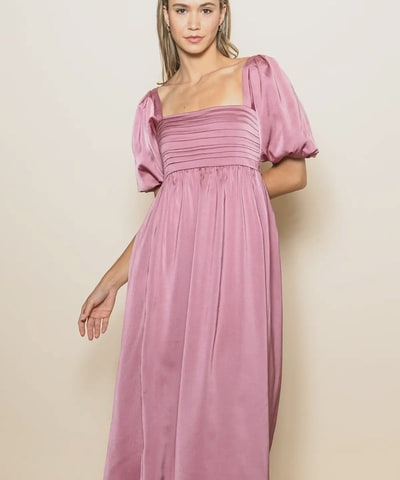 Bump City The Julia Satin Midi Dress