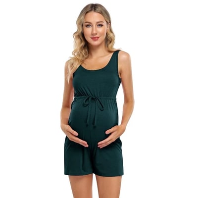 Target Sleeveless Scoop Neck Maternity Romper