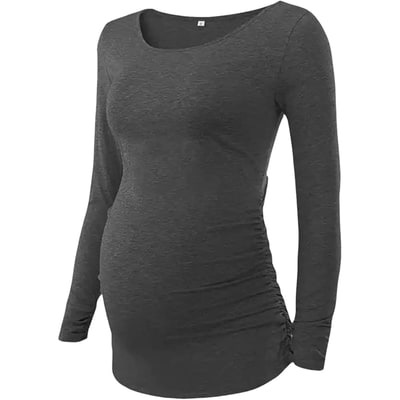 Mamafique Three-quarter Inch Sleeve Maternity T-Shirt