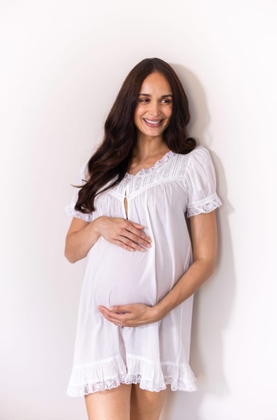 For The Creators Gigi Lace Maternity Nightdress