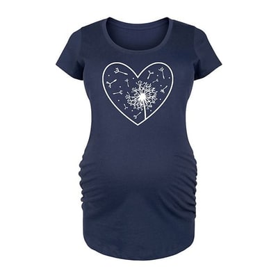 Kohl's Maternity Dandelion Heart Graphic Tee
