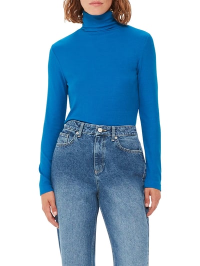 For The Creators Essential Ribbed Polo Cobalt Blue