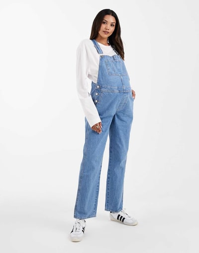 ASOS overalls in mid blue