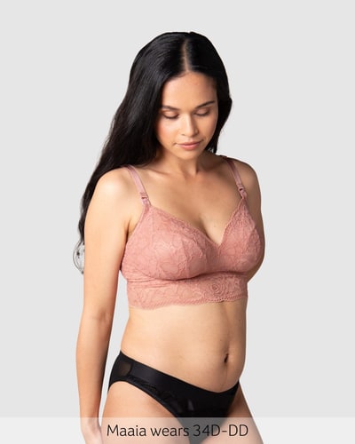 Hotmilk Lingerie Heroine Multifit Nursing Bralette - Rose