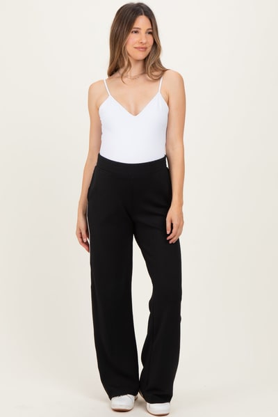 PinkBlush Black Stripe Detail Maternity Lounge Pants