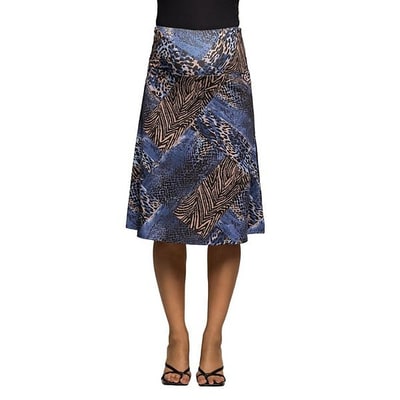 Kohl's Maternity 24Seven Comfort Apparel Animal Patchwork Print Maxi Skirt
