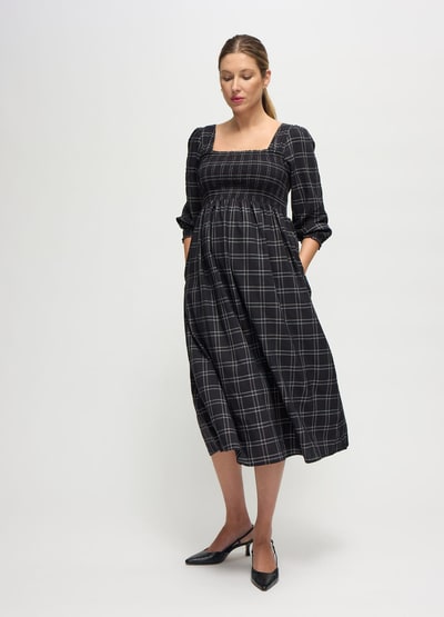 Ingrid & Isabel The Breeze Ruffle Sleeve Midi Maternity Dress