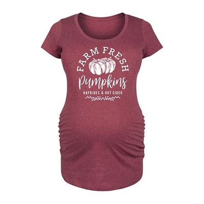 Kohl's Maternity Farm Fresh Pumpkins Graphic Tee