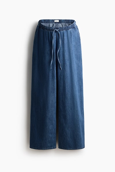 H&M MAMA Denim Drawstring Pants