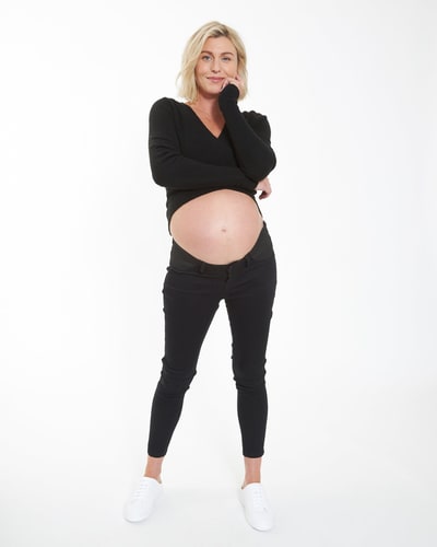 Ripe Maternity Isla Ankle Grazer Black