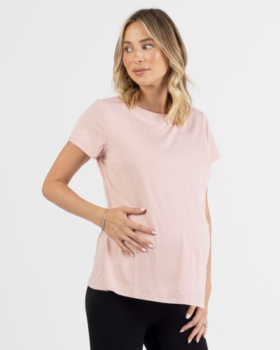 Angel Maternity Monique Maternity Nursing Petal Top - Blush Pink