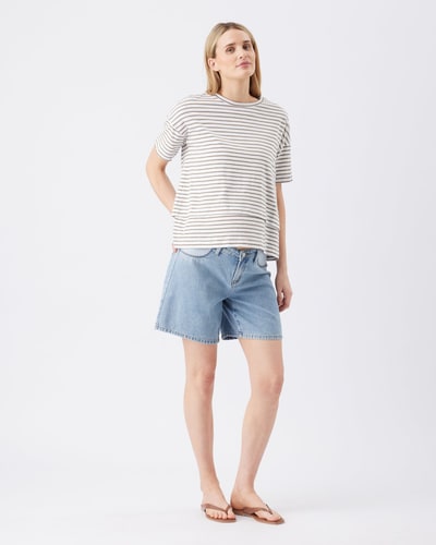 Ripe Maternity Dion Denim Short True Fade