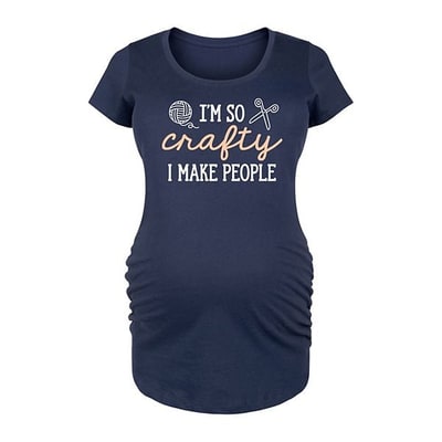 Kohl's Maternity I'm So Crafty I Make People Graphic Tee