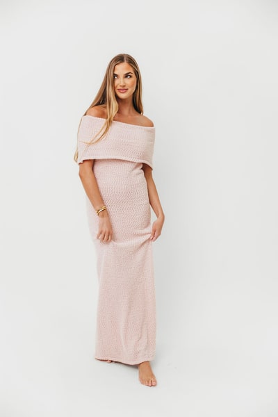 Worth Collective Brit Maxi Dress in Dusty Pink - Bump Friendly
