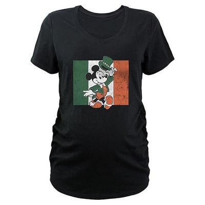 Kohl's Disney's Mickey Mouse Ireland Flag Maternity Graphic Tee