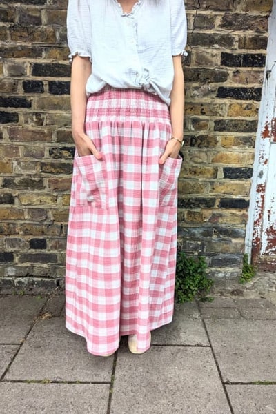 For The Creators Wren Skirt - Pink check