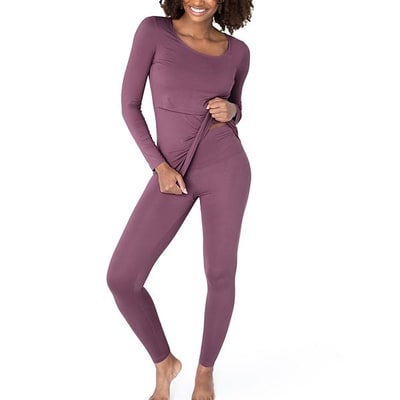 Kohl's Maternity Kindred Bravely Jane Nursing 2 pc Pajama Top & Pajama Bottoms Set