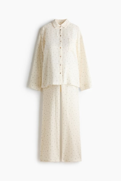 H&M MAMA Cotton Muslin Pajamas