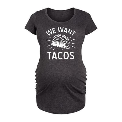 Kohl's Maternity We Want Tacos Graphic Tee