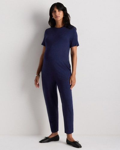 Quince Bamboo Jersey Maternity Everyday Jumpsuit