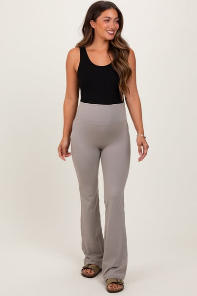 PinkBlush Light Grey Maternity Flared Leggings