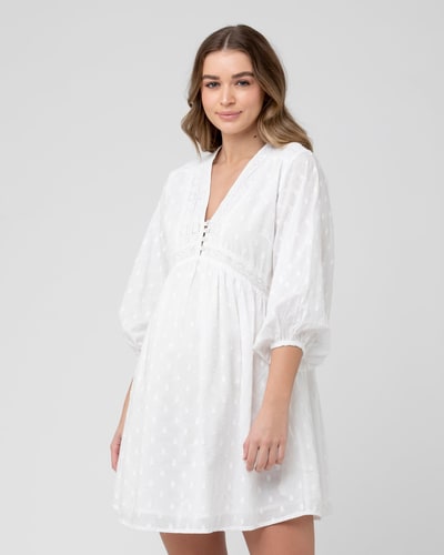 Ripe Maternity Valentina Dress White