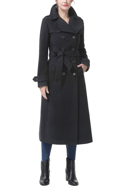 Kimi + Kai Kimi + Kai Women's "Charlotte" Long Wool Blend Coat