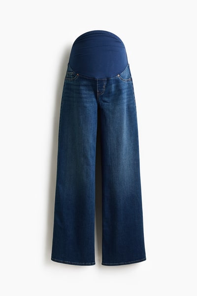 H&M MAMA Superstretch Wide-Leg Jeans