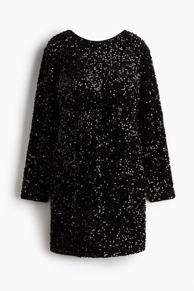 H&M MAMA Sequined Dress