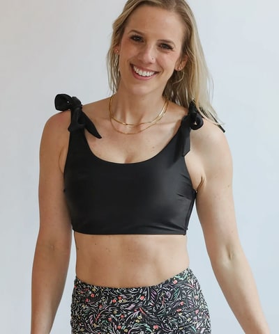 Bump City Tie Shoulder Breastfeeding Bikini Swimsuit Top