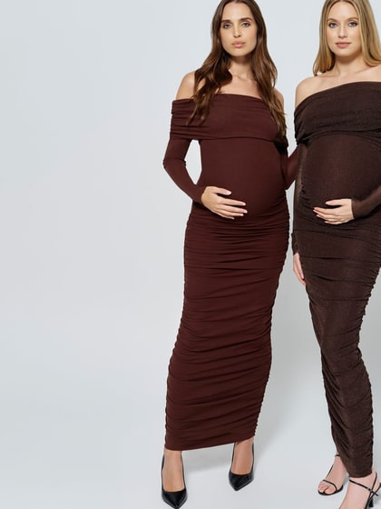 Off The Shoulder Soft Mesh Dress